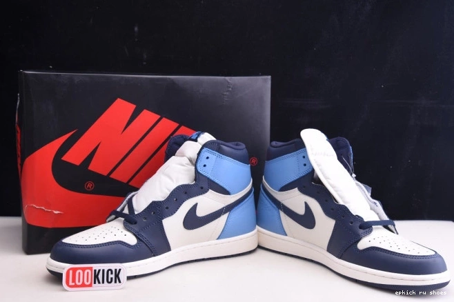 Cheap Jordan High 555088-140 1 Air Retro Obsidian OG 0817
